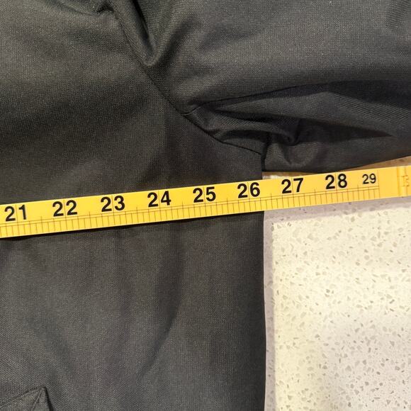 Towne by London Fog Black Trench Coat Jacket Quilted Lining Mens XL Mid Length - Picture 9 of 9